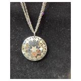Stainless Steel Necklace with Pendant Made in Italy