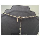 WHBM Gold Tone Geometric Pendant Necklace