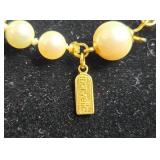 Marvella Faux Pearl Necklace with Beaded Clip-On Earrings