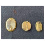 Vintage SHQ Faux Pearl Necklace, Bracelet, and Brooch Set - display not inc