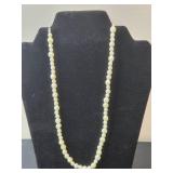 Vintage SHQ Faux Pearl Necklace, Bracelet, and Brooch Set - display not inc