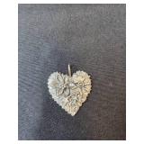 Sterling Silver Heart Necklace with Matching Pendant from Sweden