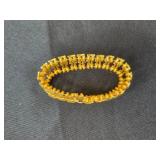 Elegant Faux Pearl Necklace and Gold-Toned Bracelet Set - display not inc