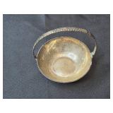 Antique Silver-Plated Sugar Bowl with Ladle - Made in India