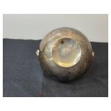 Antique Silver-Plated Sugar Bowl with Ladle - Made in India