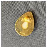 Faux Pearl and Gold-Tone Necklace with Napier Earrings