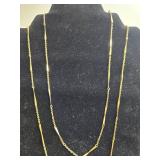 Set of Two Avon Gold-Tone Fashion Necklaces