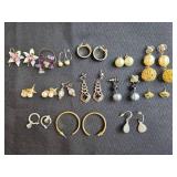Set of Vintage Costume Jewelry Including Earrings and Necklaces