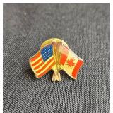 Vintage Collection of Assorted USA Themed Pins and Badges