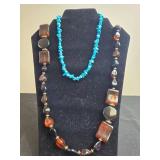 Collection of Fashion Necklaces with Blue Gemstone and Beaded Designs