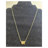 Assorted Set of Necklaces Inc Two Avon Pendant Necklaces - Whale and Leaf Charms - display not inc