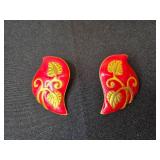 Set of Kapalua Bay Brooches and Decorative Clip-On Earrings