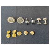 Collection of Cufflinks with Various Designs