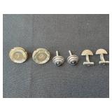 Collection of Cufflinks with Various Designs