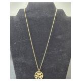 Collection of Gold-Tone and Enamel Brooch and Avon Necklaces - display not inc