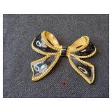 Collection of Gold-Tone and Enamel Brooch and Avon Necklaces - display not inc