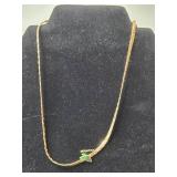 Collection of Gold-Tone and Enamel Brooch and Avon Necklaces - display not inc