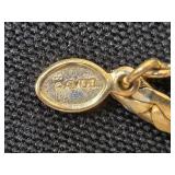 Collection of Gold-Tone and Enamel Brooch and Avon Necklaces - display not inc