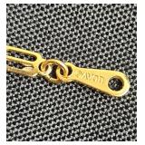 Collection of Avon Gold-Tone Bracelets and Letter Pins & Necklace Bundle Clasp