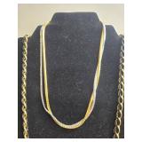 Collection of Multi-Metal and Colored Chain Necklaces - display not inc