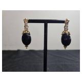 Collection of Fashion Necklace, Braand Earrings with Gemstone Accents