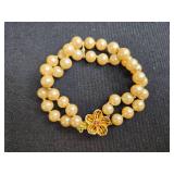 Collection of Fashion Necklace, Braand Earrings with Gemstone Accents