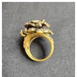 Heidi Daus Rose Ring (SZ 8.5/9) & Assorted Jewelry Set with Necklaces, Bracelets, Earrings, and Brooch