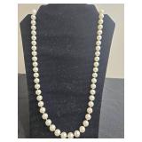 Set of Faux Pearl and Multi-Colored Bead Necklaces - display not inc