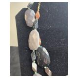 Set of Two Beaded Necklaces with Bold Designs