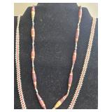 Set of Beaded Necklaces with Unique Pendants