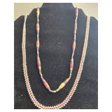 Set of Beaded Necklaces with Unique Pendants