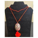 Set of Beaded Necklaces with Unique Pendants