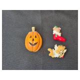 Assorted Jewelry and Holiday Pin Collection