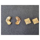 Collection of Vintage Gold Tone and Silver Tone Clip-On Earrings - Inc VTG Avon
