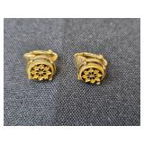 Collection of Vintage Gold Tone and Silver Tone Clip-On Earrings - Inc VTG Avon