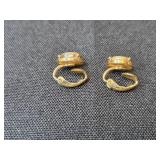 Collection of Vintage Gold Tone and Silver Tone Clip-On Earrings - Inc VTG Avon