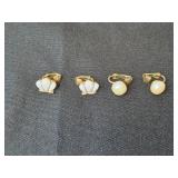 Vintage Jewelry Collection: Necklace and Assorted Clip Earrings Inc VTG Telephone Design