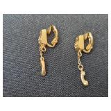Vintage Jewelry Collection: Necklace and Assorted Clip Earrings Inc VTG Telephone Design