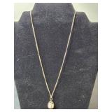 Collection of Elegant Necklaces: Heart Pendant, Pearl Like Cage, and Beaded Designs - display not inc