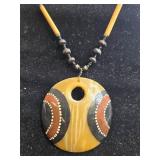 Set of Unique Handcrafted Necklaces and 1 Wooden Bracelet