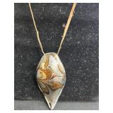 Set of Unique Handcrafted Necklaces and 1 Wooden Bracelet