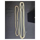 Set of Faux Pearl Necklaces - One with Heart Pendant