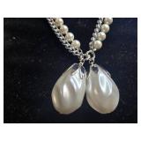 Collection of Costume Jewelry with Necklaces, Earrings, and Bracelets - display not inc