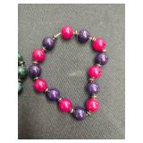 Collection of Costume Jewelry with Necklaces, Earrings, and Bracelets - display not inc