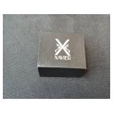 Xavier Triangular Cut Faux Diamond Costume Engagement Ring with Intricate Band