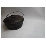 Vintage Cast Iron Dutch Oven with Lid