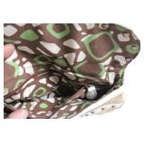 Woven Straw Shoulder Bag with Floral Accent and Studded Design