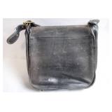 Used Leather Messenger Bag with Brass Accents