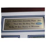 Twin Cities Assembly Plant Commemorative Framed Plaque with Coins
