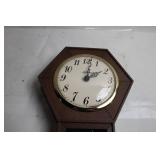 Vintage Spartus Electric Hexagon Wall Clock